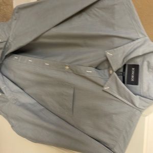 Bonobos washed button down light blue/green slim fit M reg length